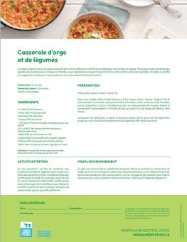 Casserole d’orge et de légumes