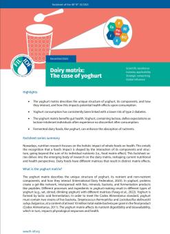 Dairy matrix: The case of yoghurt