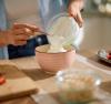 woman baking with greek yogurt
