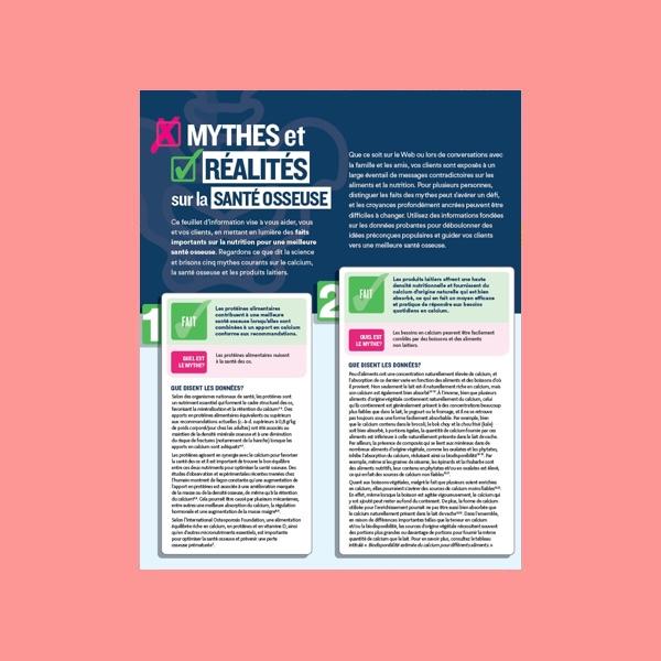 Mythes et réalités sur la santé osseuse
