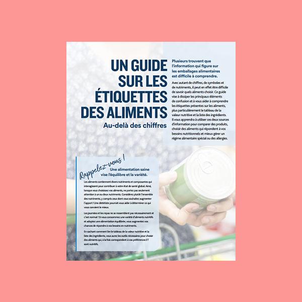 Un guide sur les étiquettes des aliments 