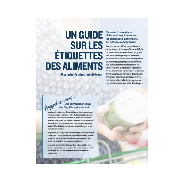 Guide sur les etiquettes des aliments