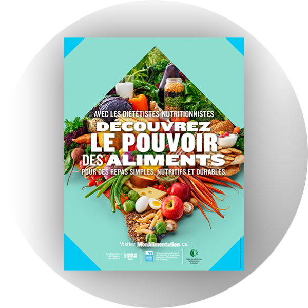 Affiche du Mois de la nutrition – version Québec